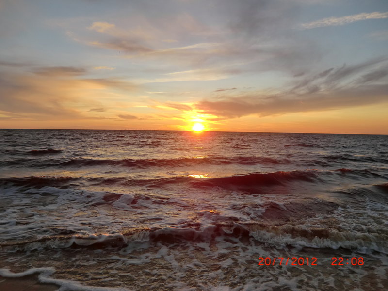 Закат на море
